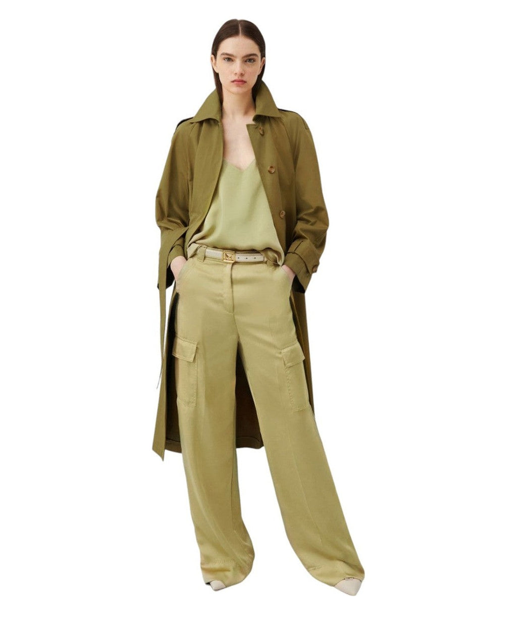 Pantaloni Cargo KHAT in Raso Satin-Marella-Pantaloni-Vittorio Citro Boutique