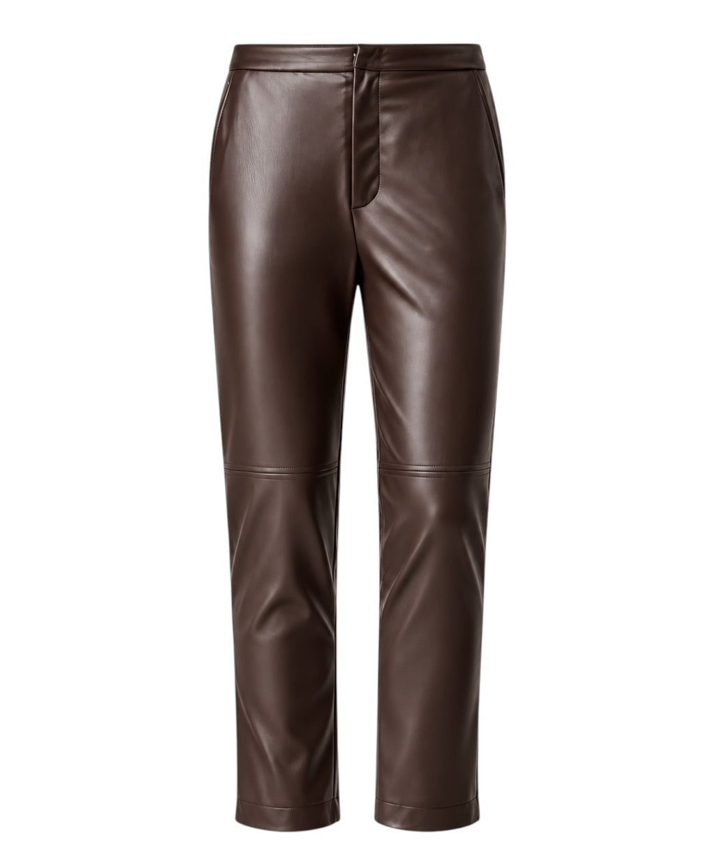 Pantalons femme Twinset en similicuir taille haute