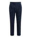 Pantalons Homme Michael Coal côtelés avec plis
