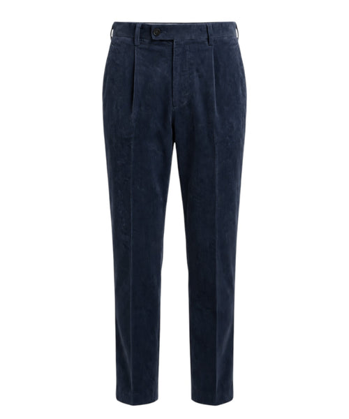 Pantalons Homme Michael Coal côtelés avec plis