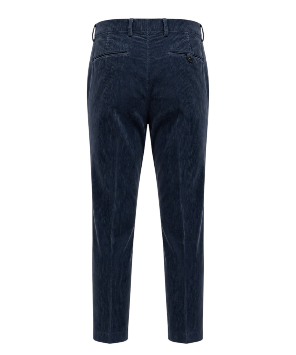 Pantalons Homme Michael Coal côtelés avec plis