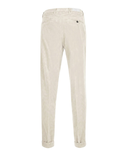 Pantalons Homme Michael Coal côtelés avec plis