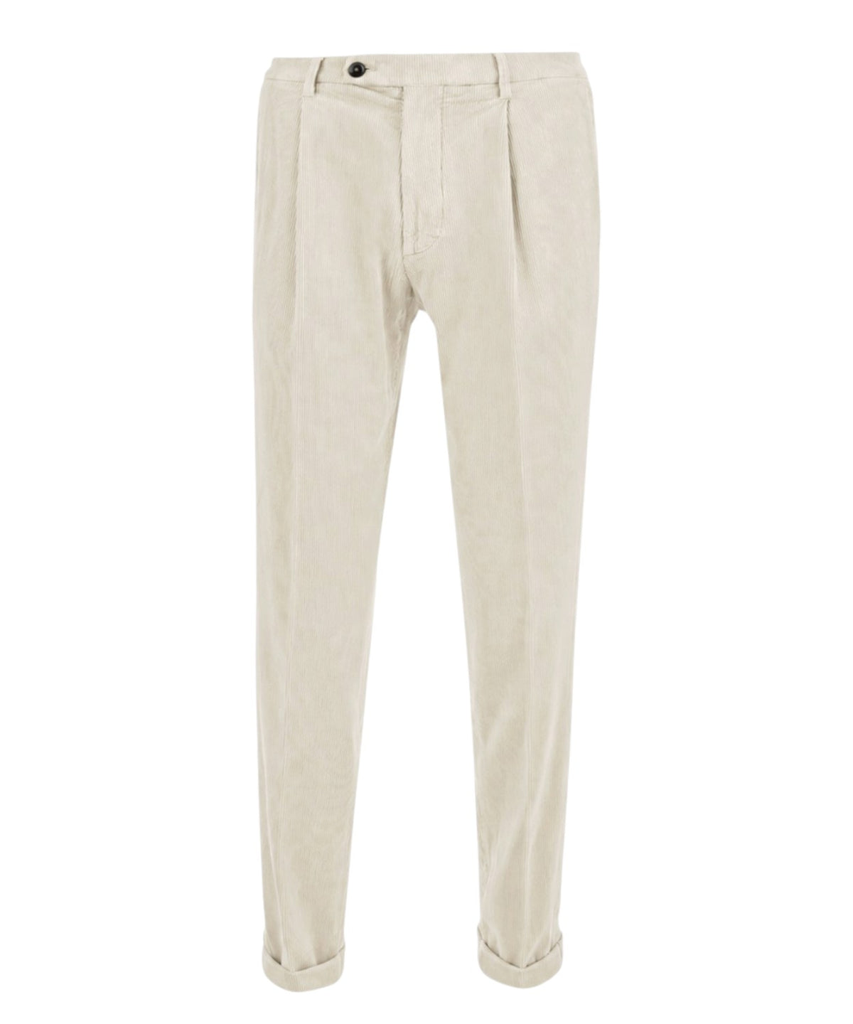 Pantalons Homme Michael Coal côtelés avec plis