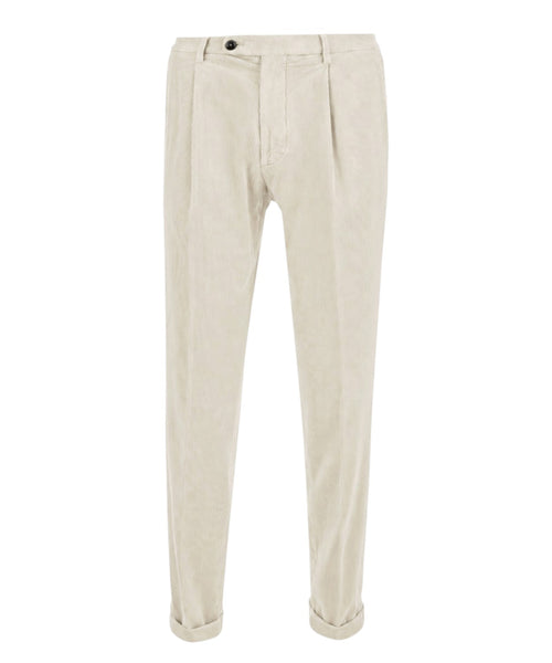 Pantalons Homme Michael Coal côtelés avec plis