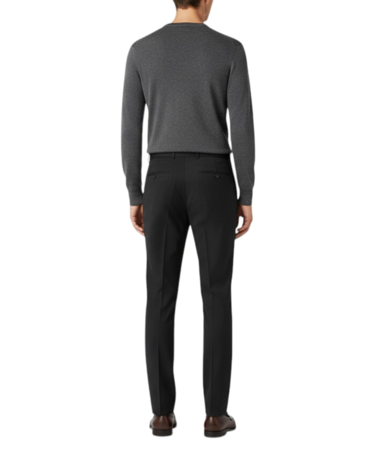 Pantalone Uomo Nero Be Able con Fibba e Piega Centrale