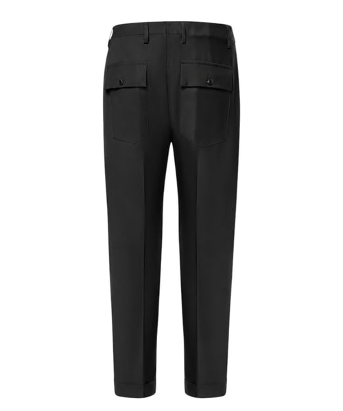 Pantalons Homme Michael Coal LOUIS en Laine avec Revers