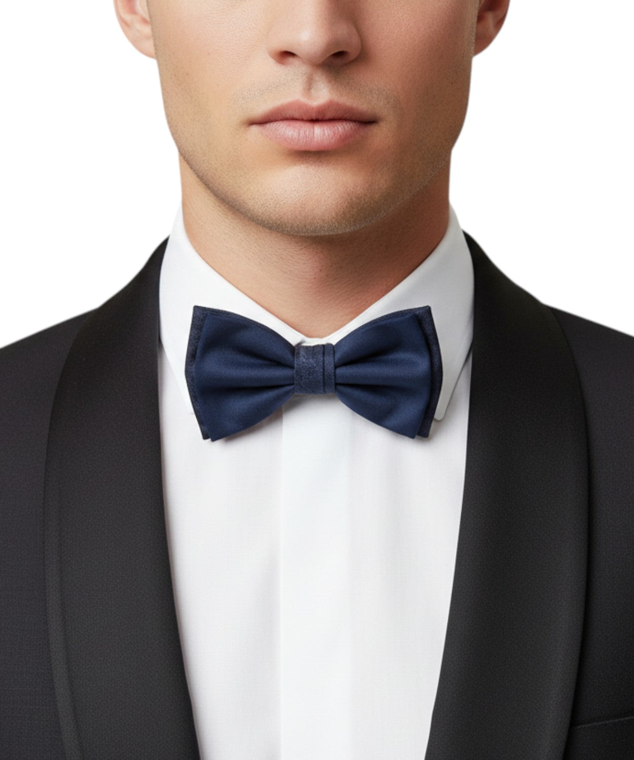 Papillon homme en coton jacquard ton sur ton élégant