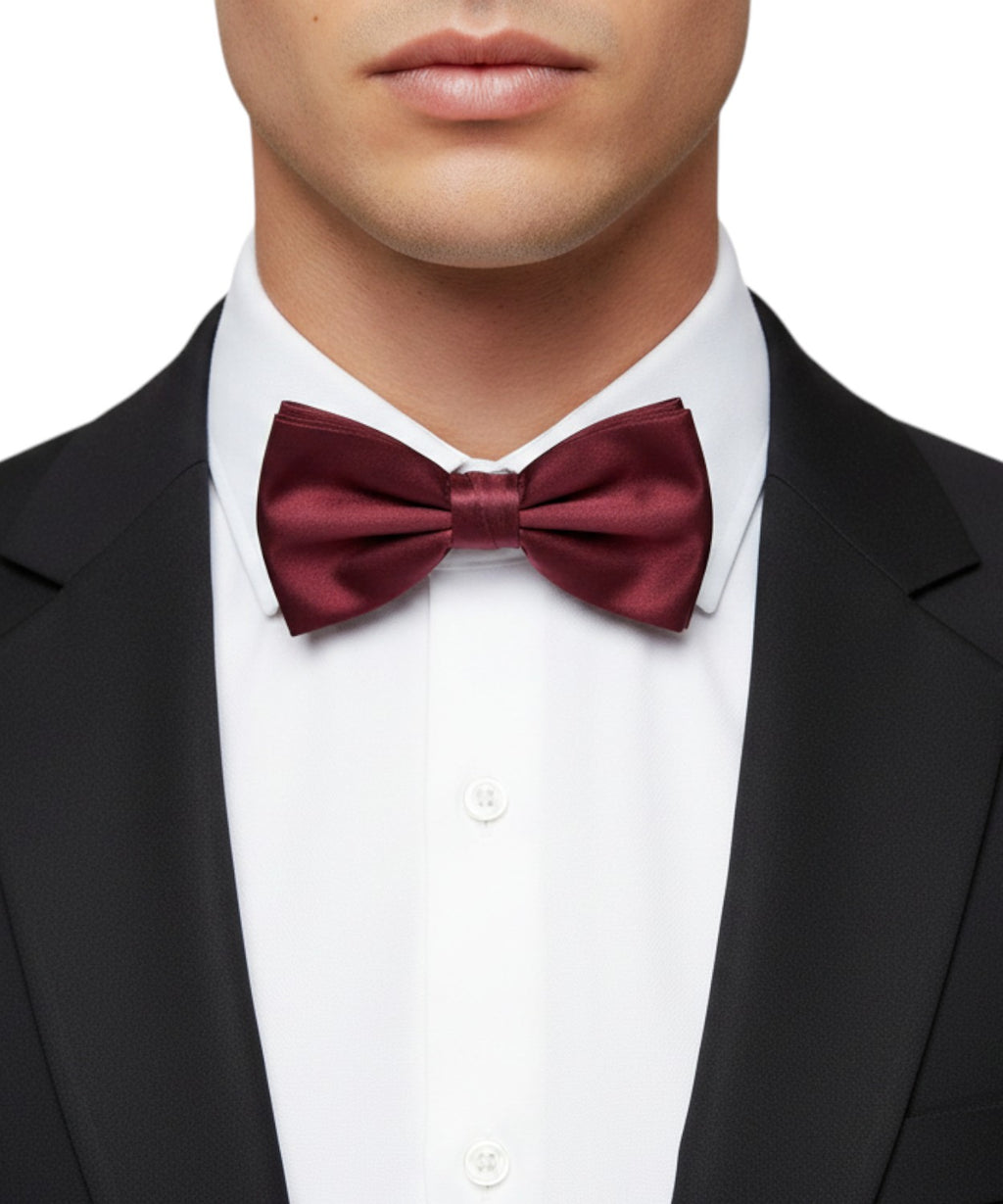 Nœud papillon homme en satin de soie