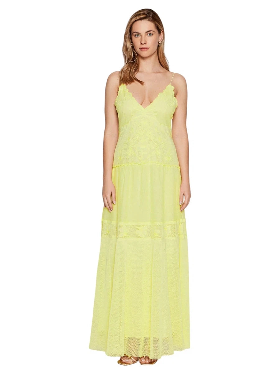 Abito Oristano Maxi Dettaglio Ricamato-Abiti-Pinko-Vittorio Citro Boutique