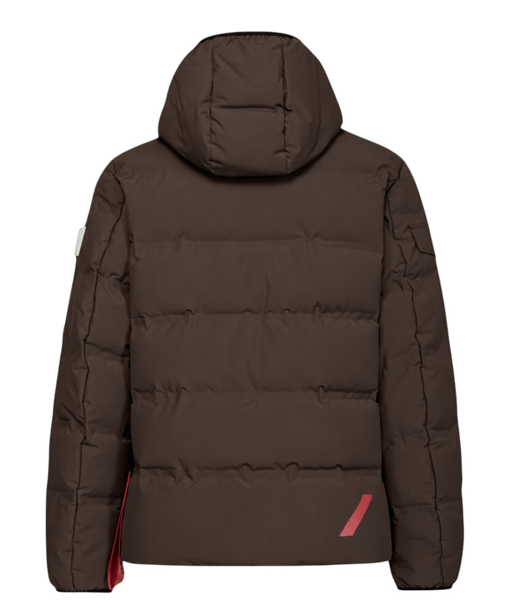 Doudoune Homme After Label Pinzolo en nylon extensible mat