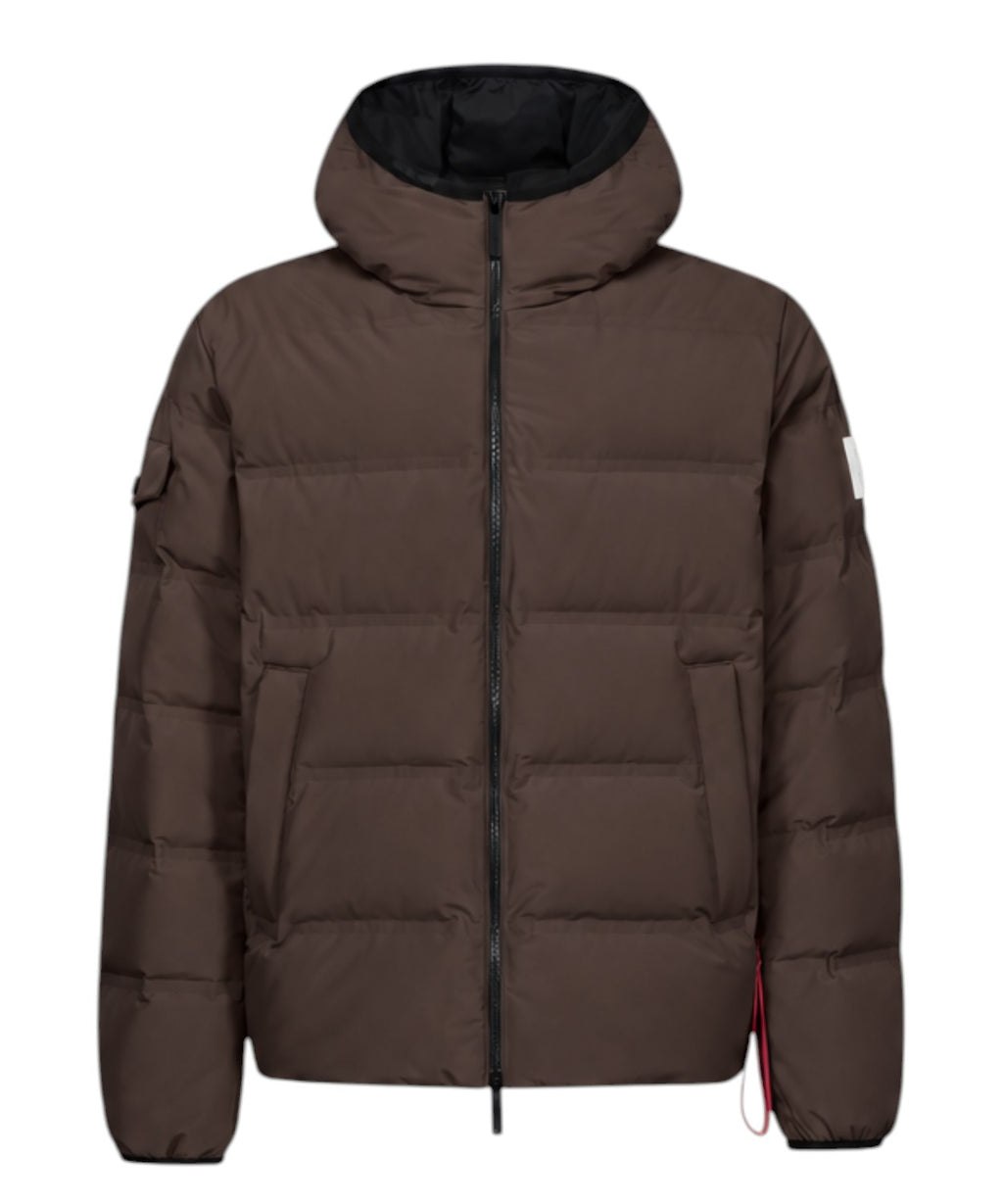 Doudoune Homme After Label Pinzolo en nylon extensible mat