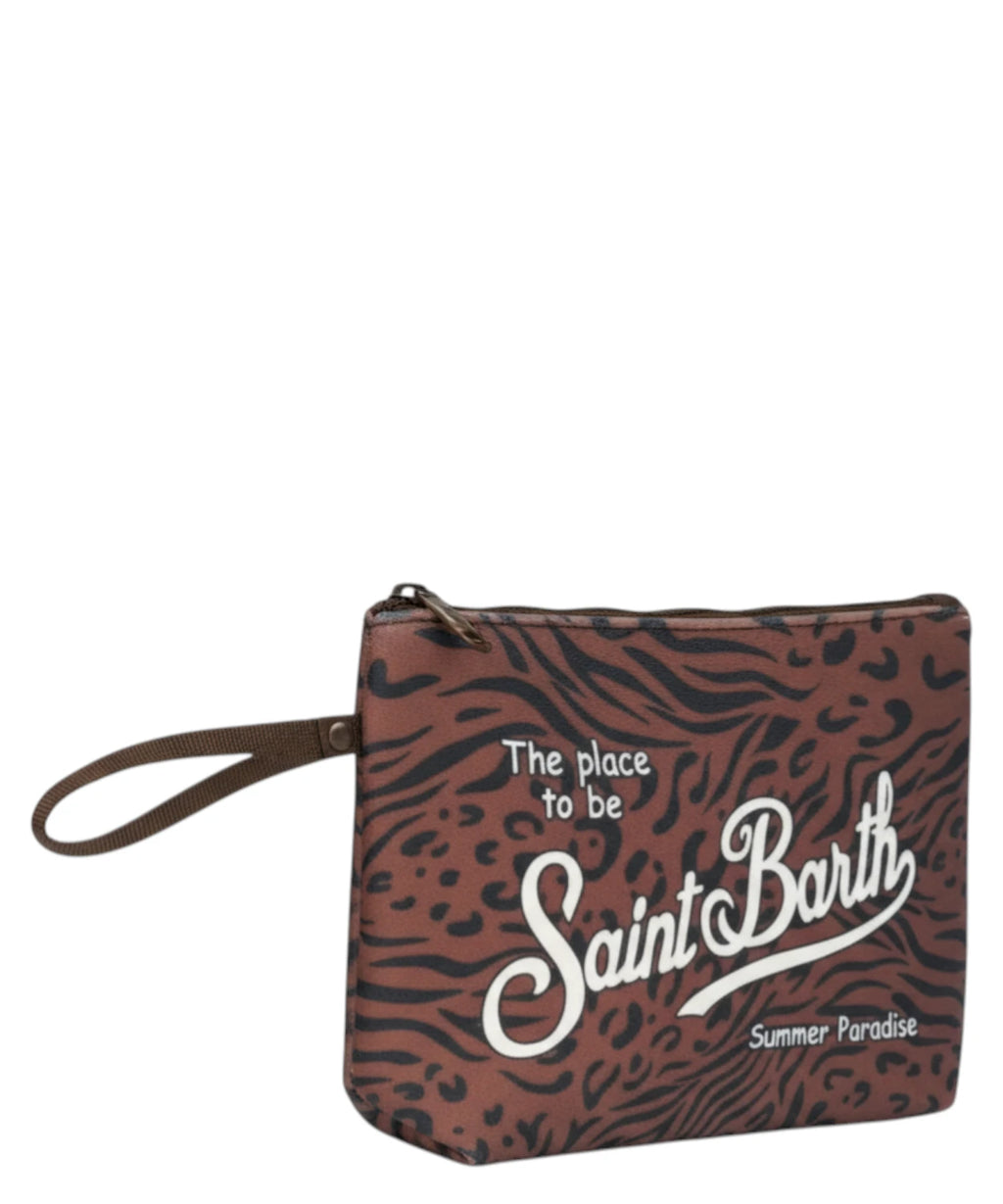 Pochette Aline Animalier MC2 Saint Barth con Logo
