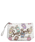 Pochette Aline Puppy MC2 Saint Barth avec logo et imprimé