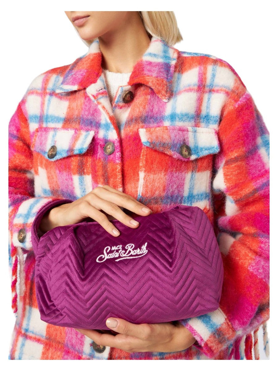 Pochette in velluto trapuntato-Mc2 Saint Barth-Pochette-Vittorio Citro Boutique