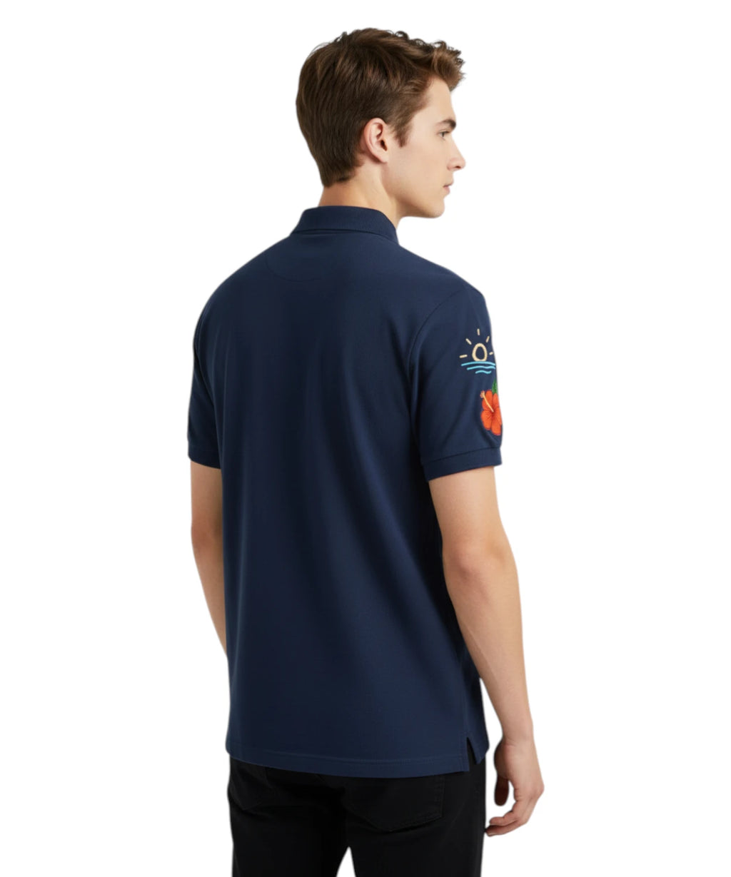 Polo Homme MC2 Saint Barth Charles avec Broderies Out of Office