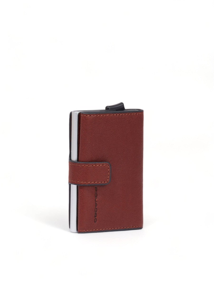 Porta carte di credito in metallo black square-Portafogli-Piquadro-Vittorio Citro Boutique