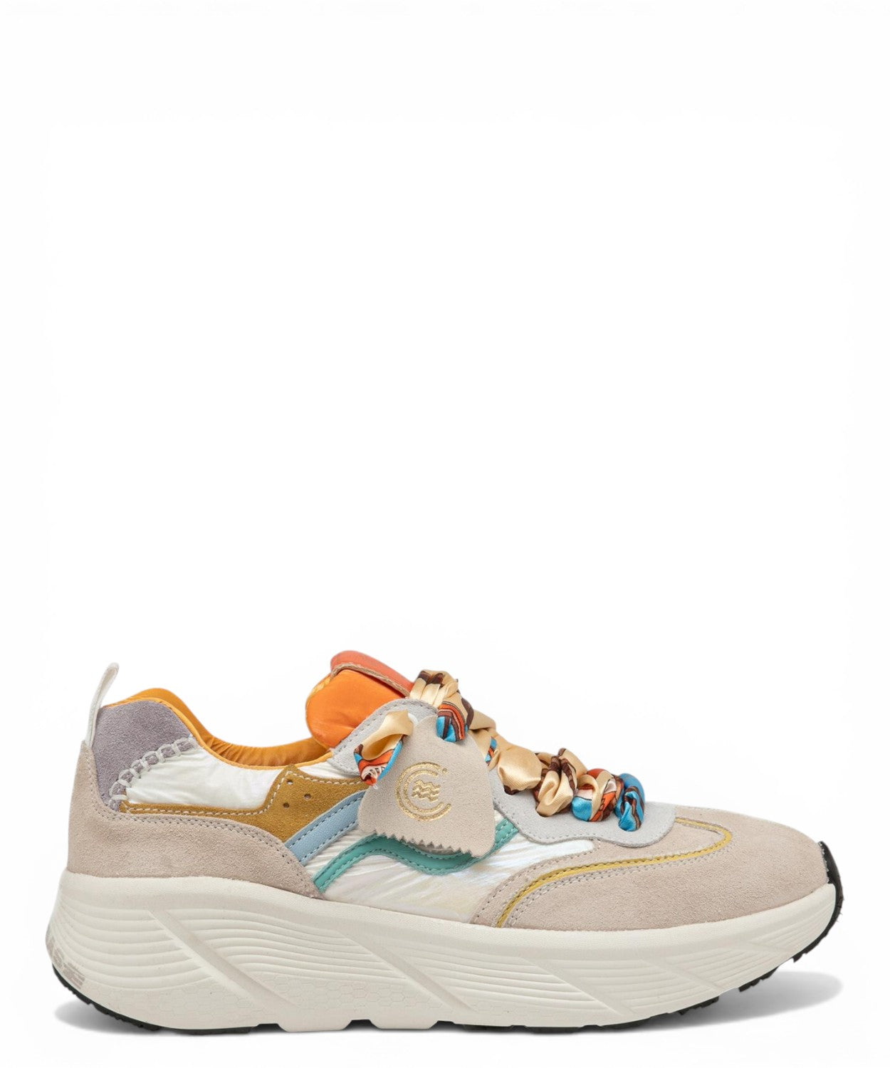 Baskets Primabase Fuji Multicolores en Daim et Cuir
