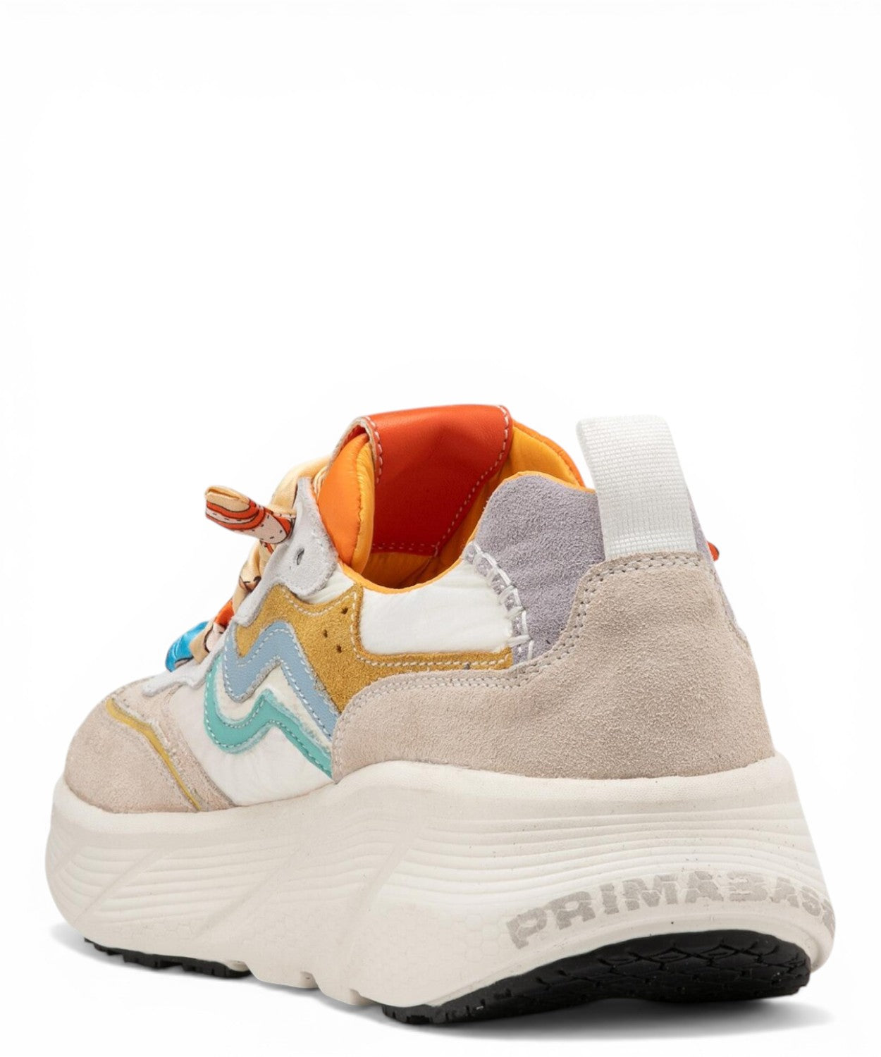 Baskets Primabase Fuji Multicolores en Daim et Cuir