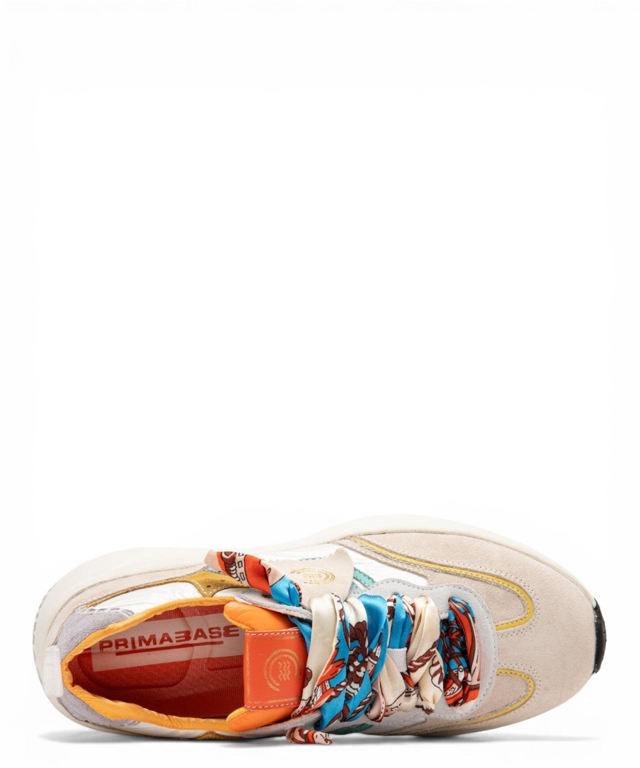 Baskets Primabase Fuji Multicolores en Daim et Cuir