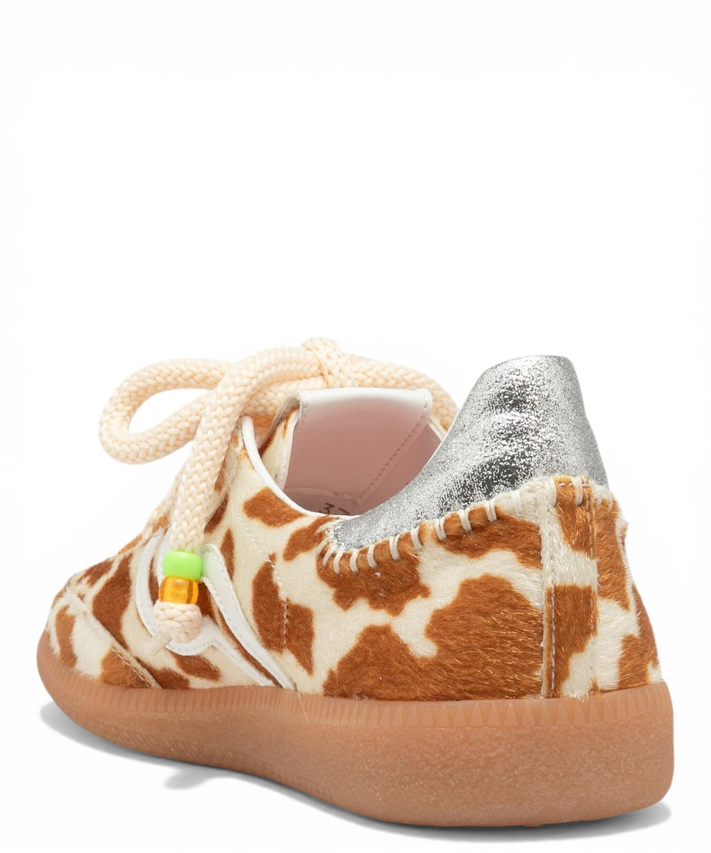 Sneaker polo rétro avec détails argentés et petit cheval