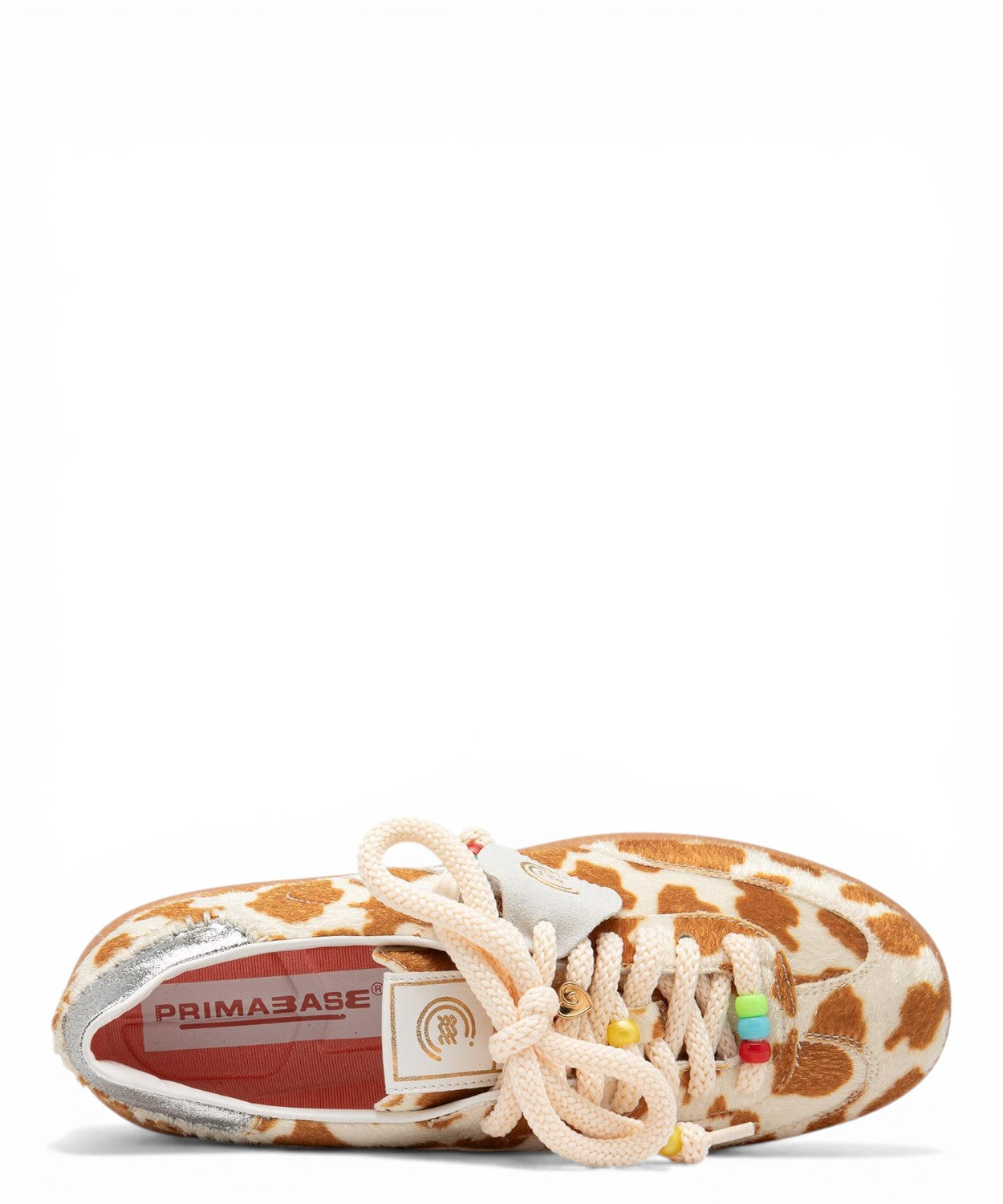 Sneaker polo rétro avec détails argentés et petit cheval