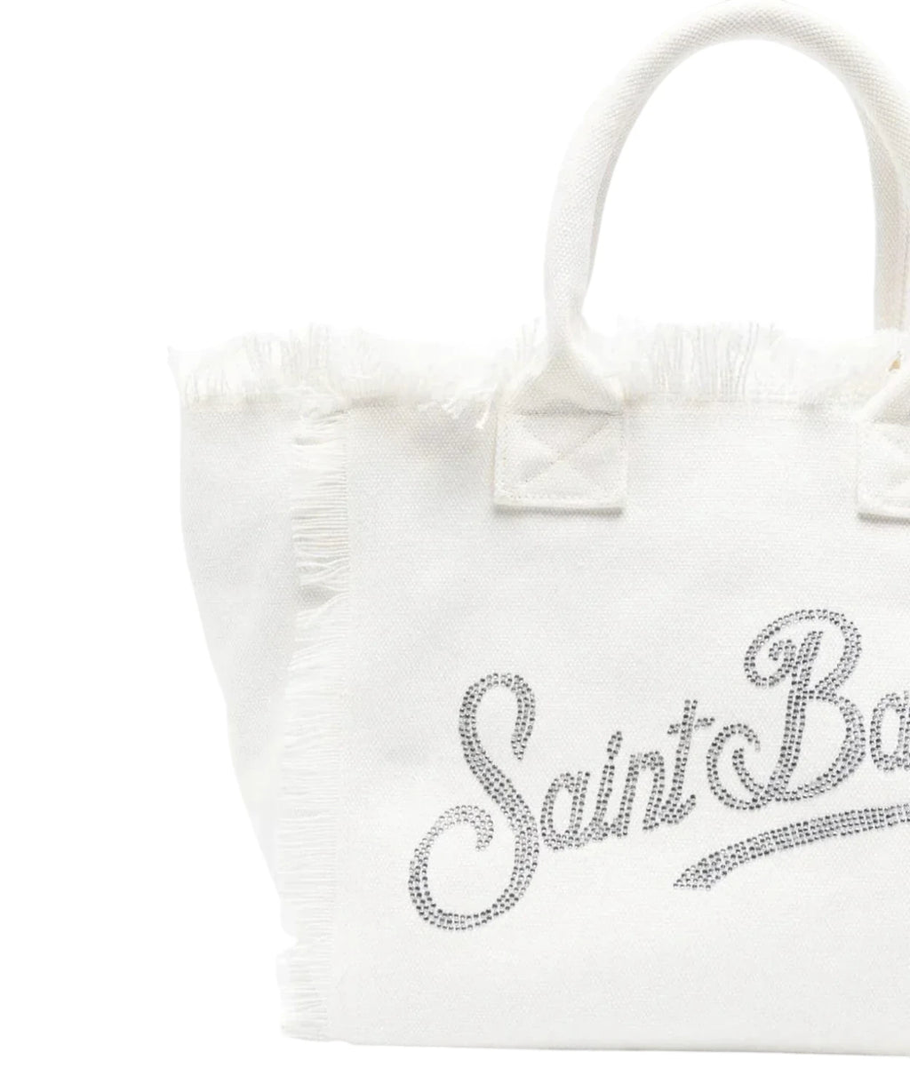 MC2 Saint Barth Vanity en toile avec logo strass