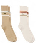 Confezione 2 paia di calzini a righe in cotone organico-LACOSTE-Calze e calzini-Vittorio Citro Boutique