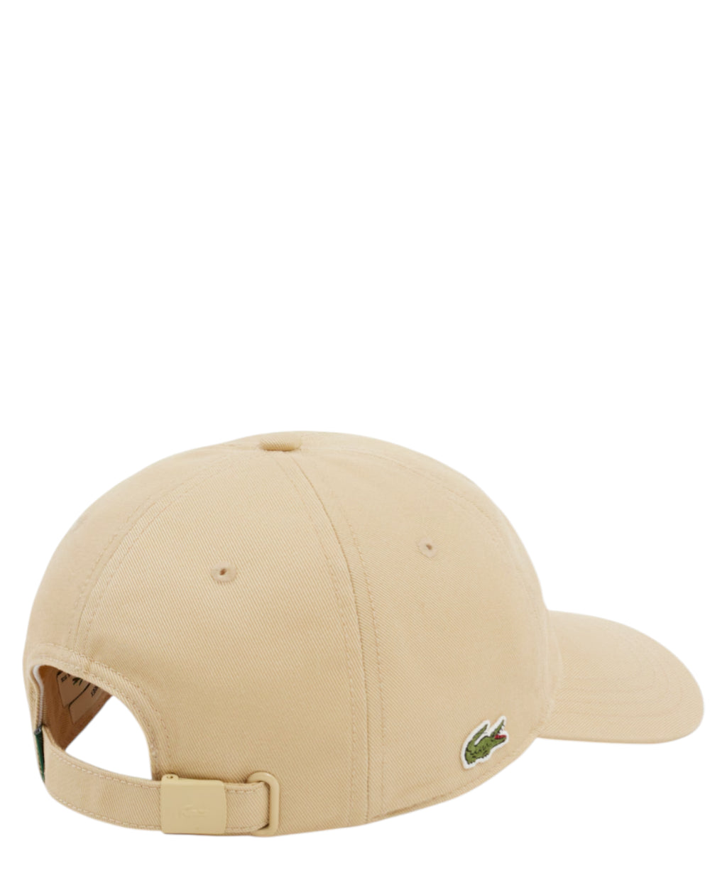Casquette Lacoste en coton avec crocodile brodé