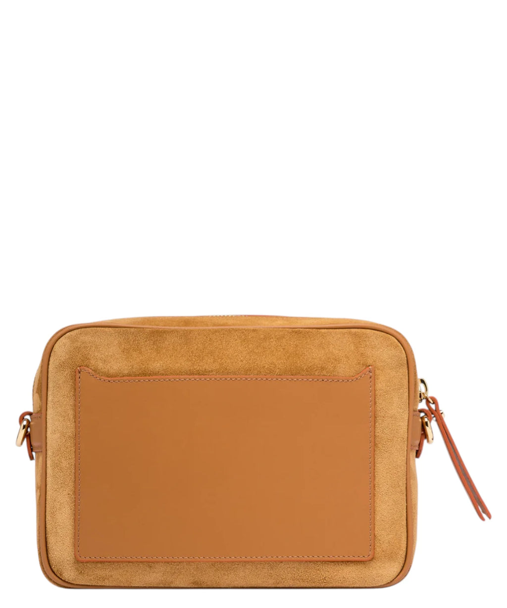 Sac Nina Gianni Chiarini à bandoulière en cuir martelé avec bandoulière tressée