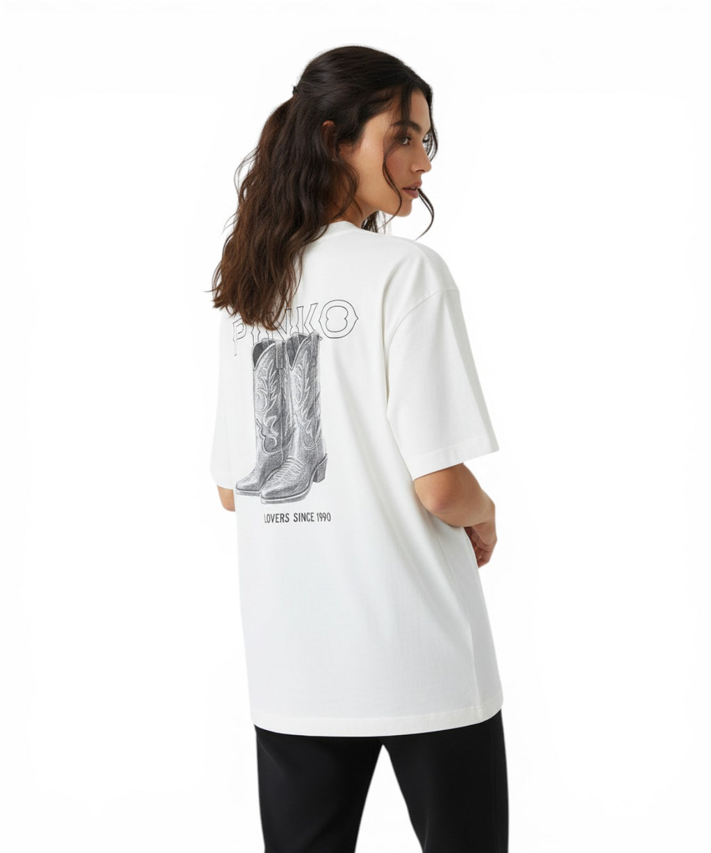 T-shirt Pinko Carmagnola avec logo vintage Texas