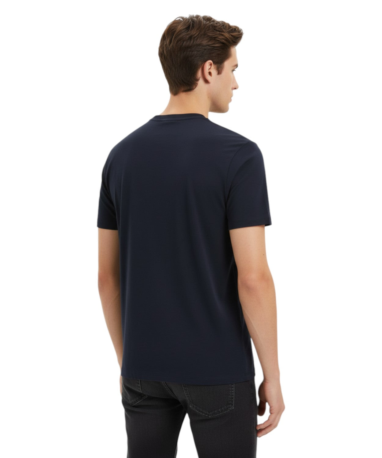 T-shirt Uomo Emporio Armani in Misto Modal con Eagle