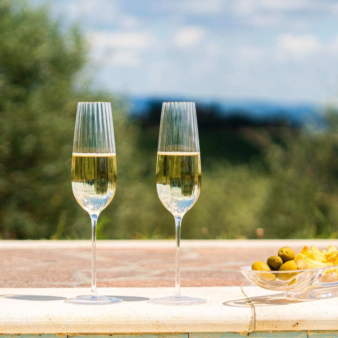 Round Up Set of 2 Sparkling wine glasses-NUDE EU-Sparkling wine glass-Vittorio Citro Boutique