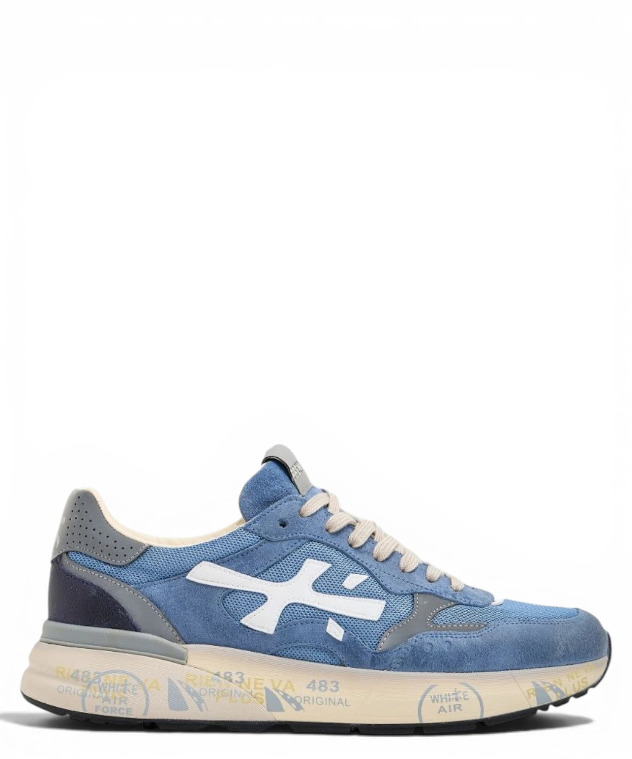 Baskets Homme Premiata Mick 0.1 8120 avec Semelle Plateforme