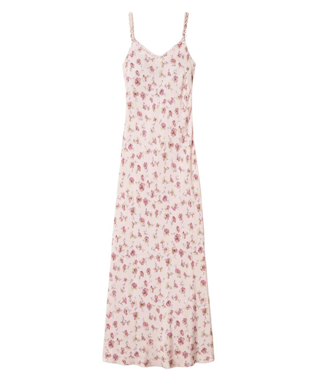 Robe longue fleurie TWINSET en viscose