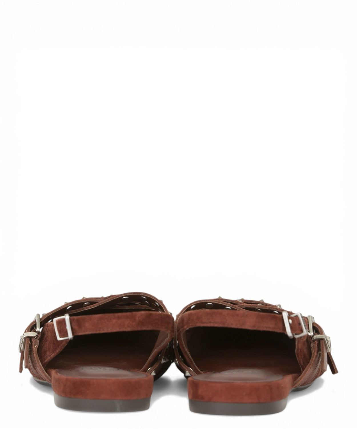 Ballerine slingback Ash Bianca en daim avec clous