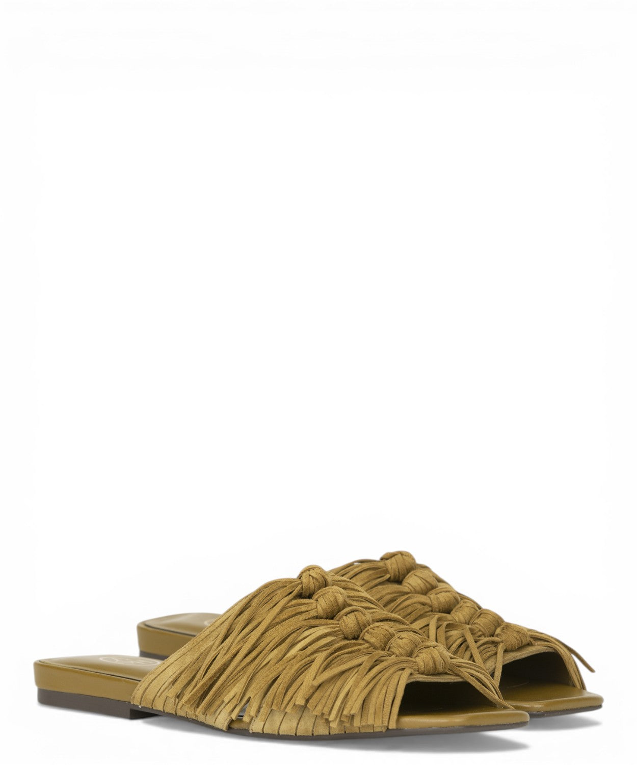 Mules Ash Brigitte en daim avec franges