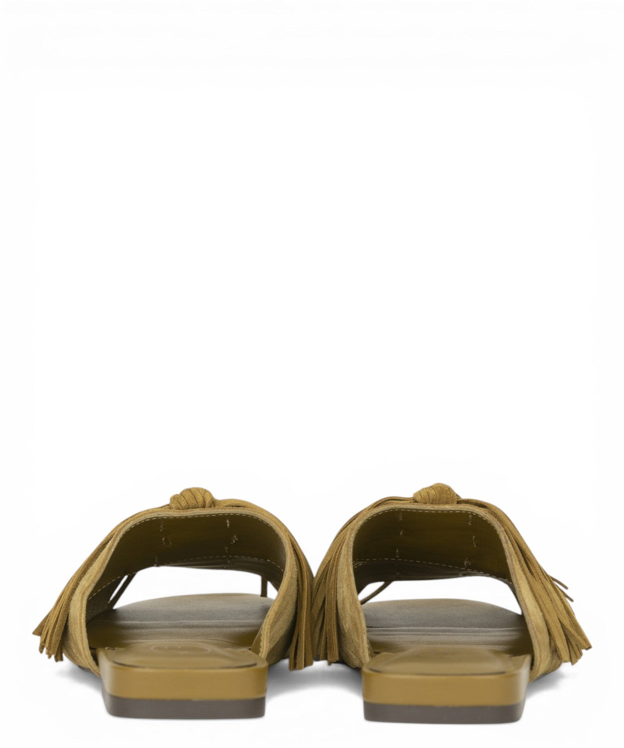 Mules Ash Brigitte en daim avec franges