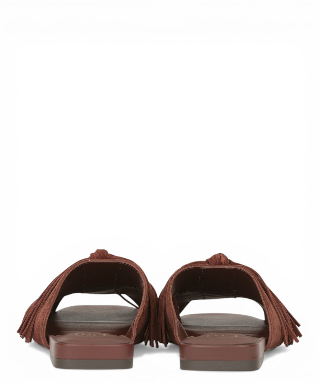 Ash Mules Brigitte in suede con frange