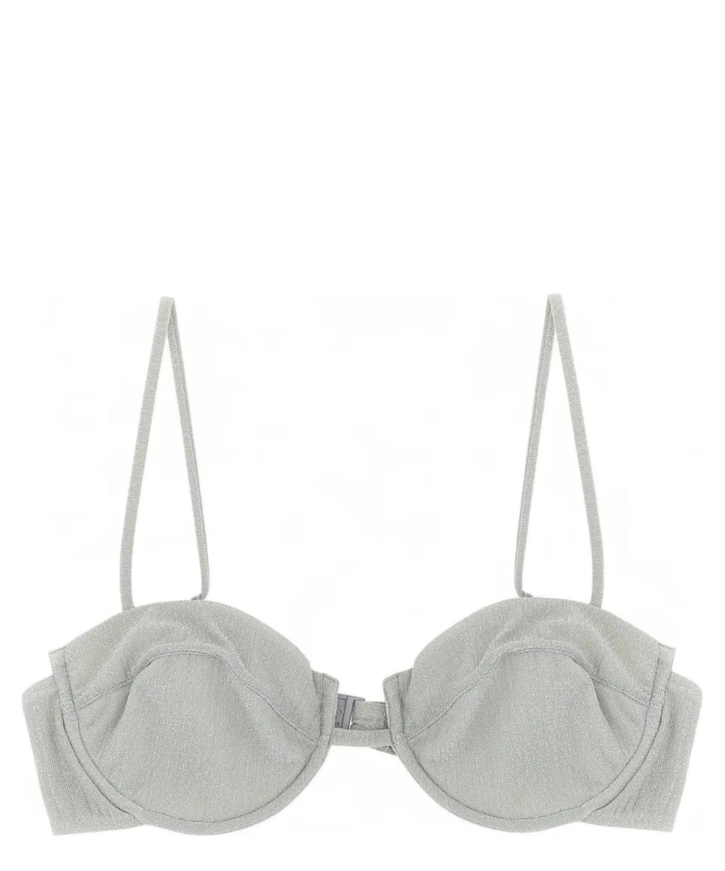 Top a Bralette Salina in Lurex Grigio con Ferretto-Mc2 Saint Barth-Costumi da bagno-Vittorio Citro Boutique