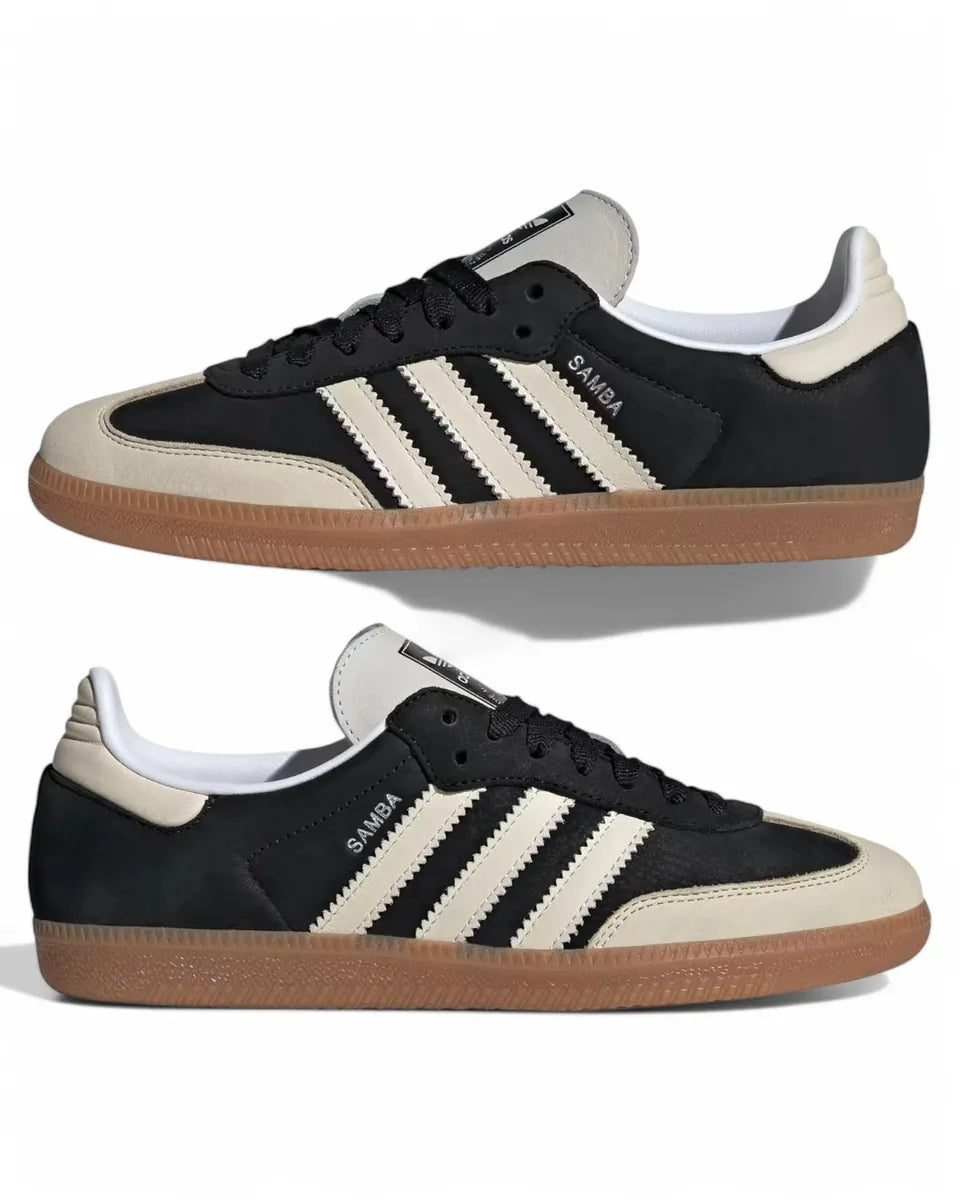 Adidas Samba OG W - Sneaker Iconiche in Core Black/Wonder White-Adidas Originals-Sneakers-Vittorio Citro Boutique
