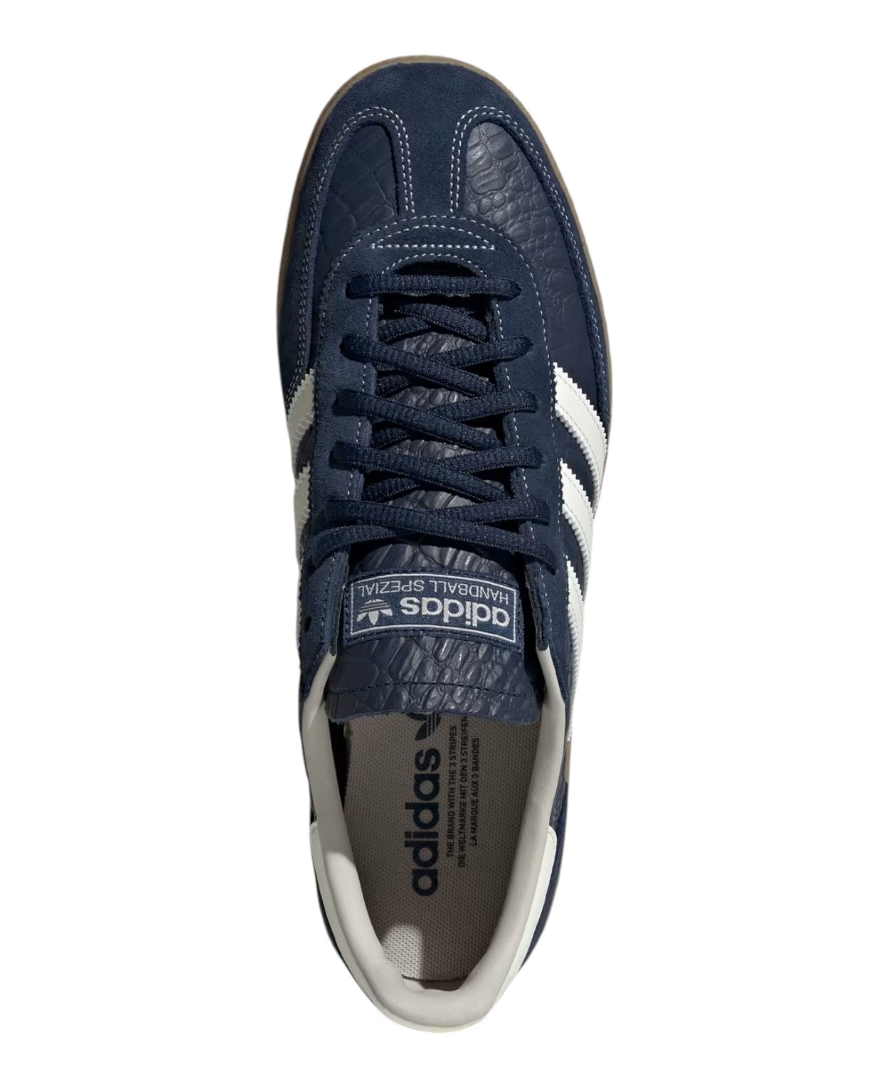 Sneakers adidas Handball Spezial en cuir embossé crocodile