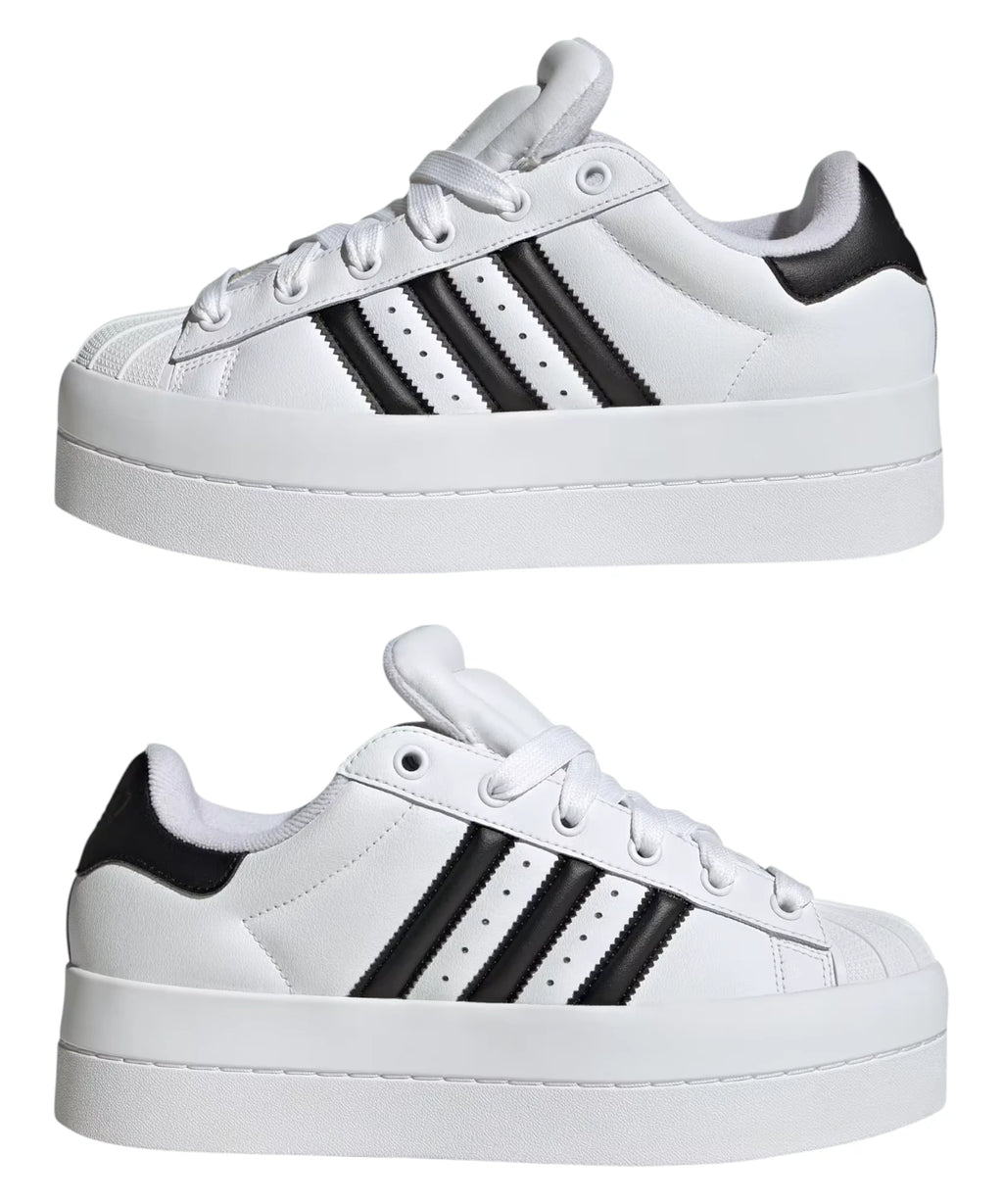 Baskets Adidas Superstar Stack pour femme en cuir avec plateforme