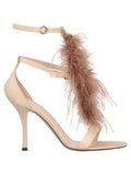Sandali con Piume Janis-Pinko-Scarpe con tacco-Vittorio Citro Boutique