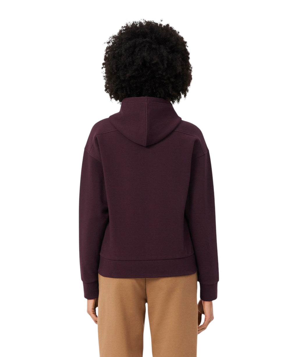 Sweat-shirt Lacoste zippé à capuche en piqué double face