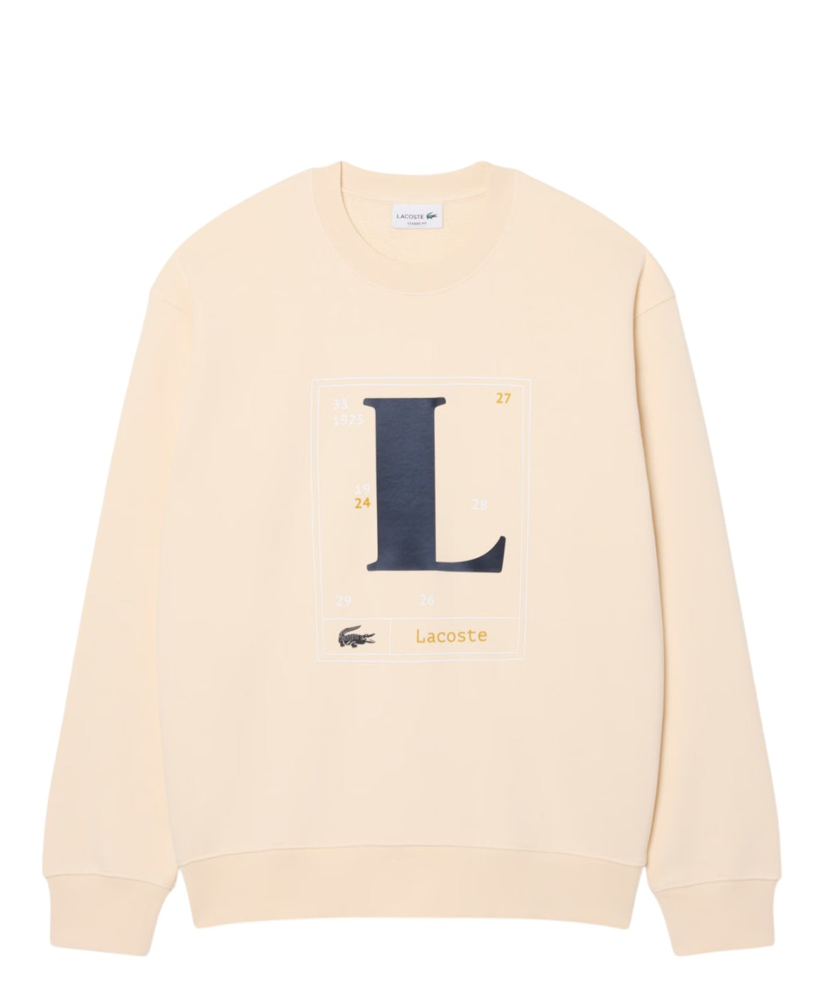 Sweatshirt Homme Lacoste en coton molletonné avec imprimé graphique