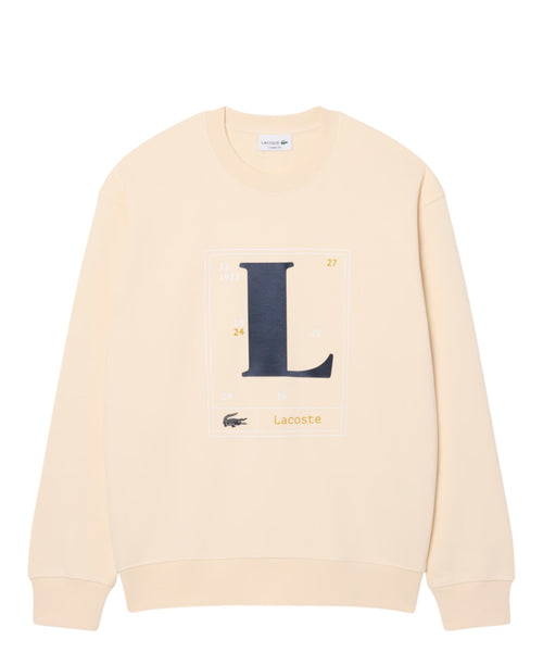 Sweatshirt Homme Lacoste en coton molletonné avec imprimé graphique