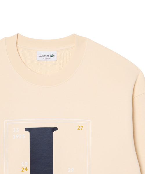 Sweatshirt Homme Lacoste en coton molletonné avec imprimé graphique