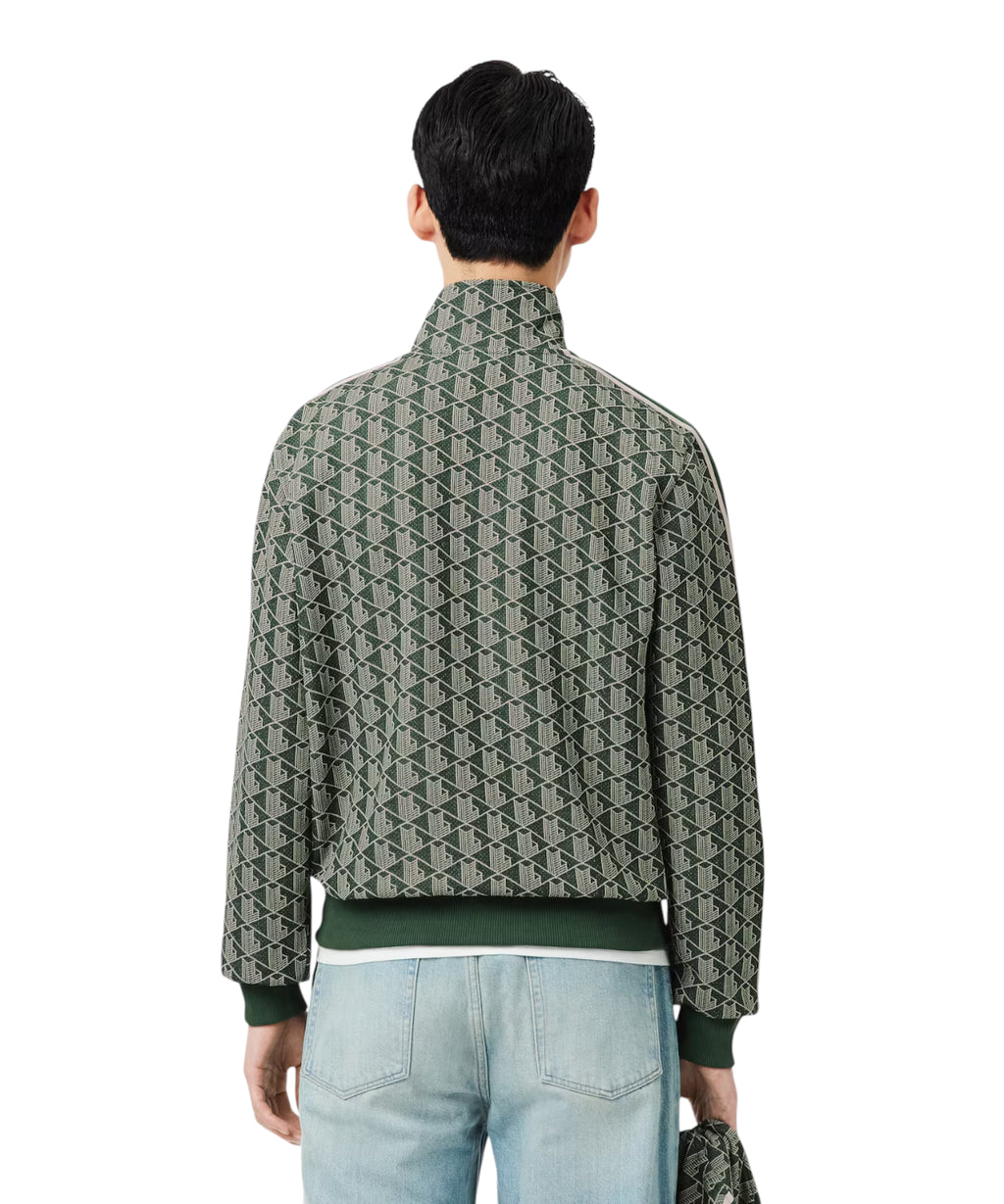 Sweat Lacoste Paris zippé en jacquard