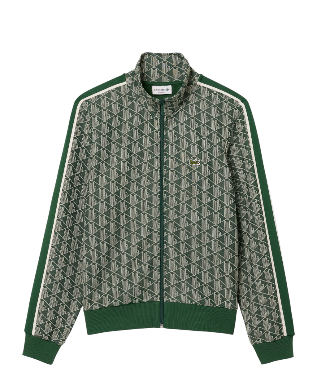 Sweat Lacoste Paris zippé en jacquard