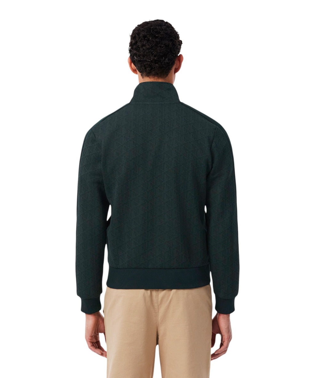 Veste de survêtement homme Lacoste en jacquard avec fermeture éclair